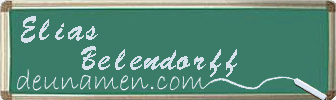 Elias Belendorff Visitenkarte